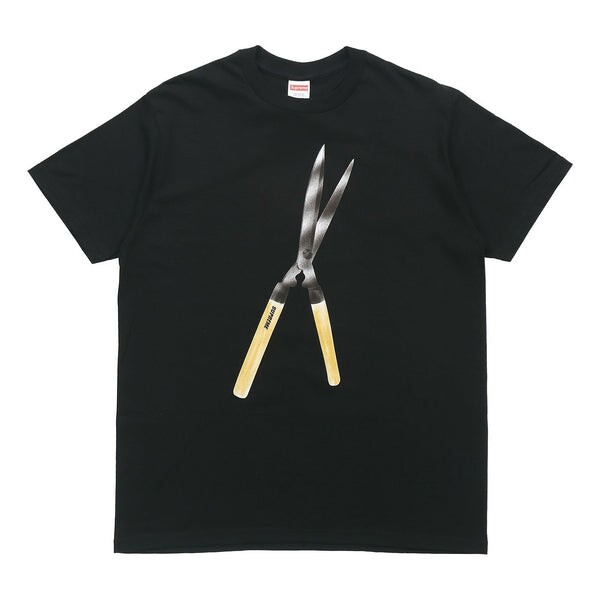 

Футболка ss19 shears tee large scissors short sleeve black Supreme, черный