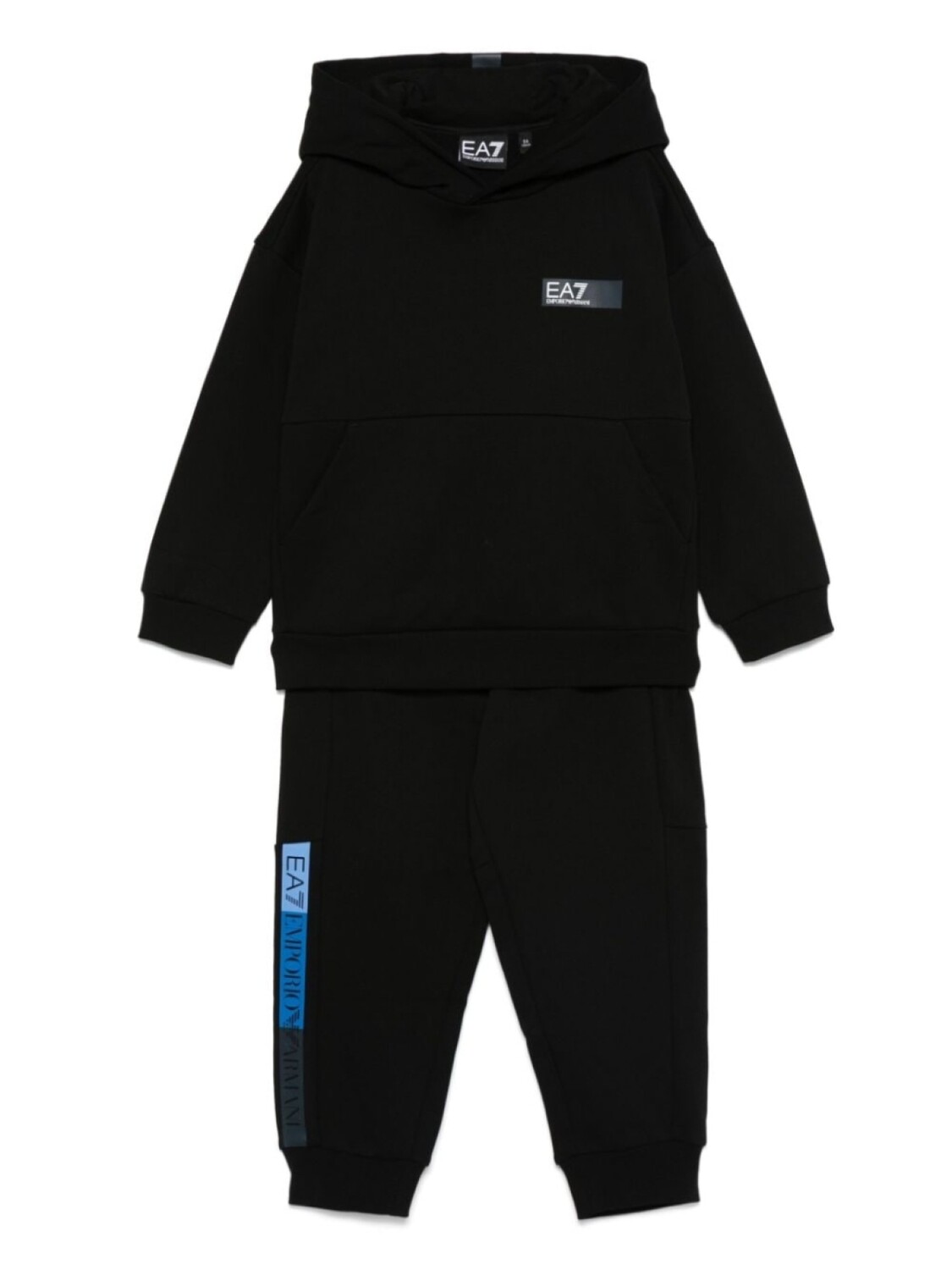 

Детский спортивный костюм Emporio Armani Kids из хлопка, черный