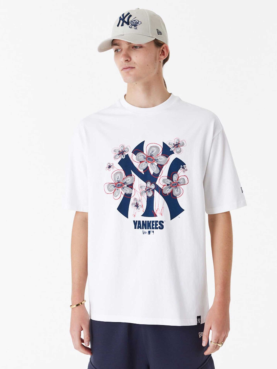 

Футболка New Era MLB FLORAL LOGO OS TEE NEYYAN, белый