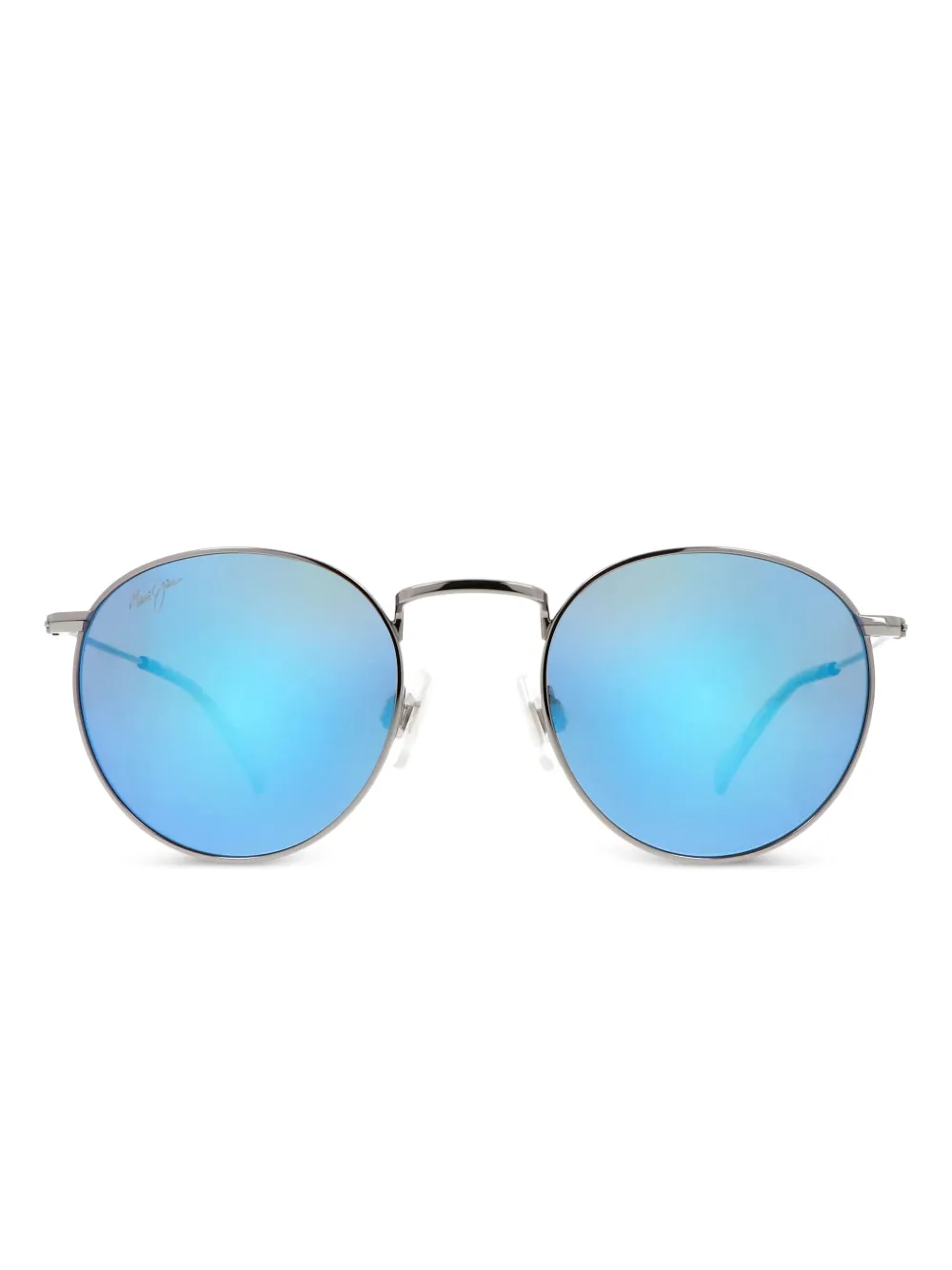 

Солнцезащитные очки Pukaua в круглой оправе Maui Jim, серебряный