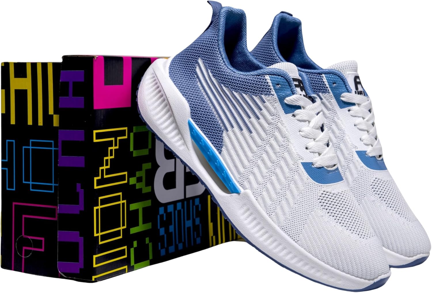 

Кроссовки Fast Road Frostbite Runners - бело-синие для мужчин - дышащий текстиль, противоскользящая подошва из ПВХ, комфортная амортизированная внутренняя часть, прочные и экологичные, размеры US 6.5-10 Generic