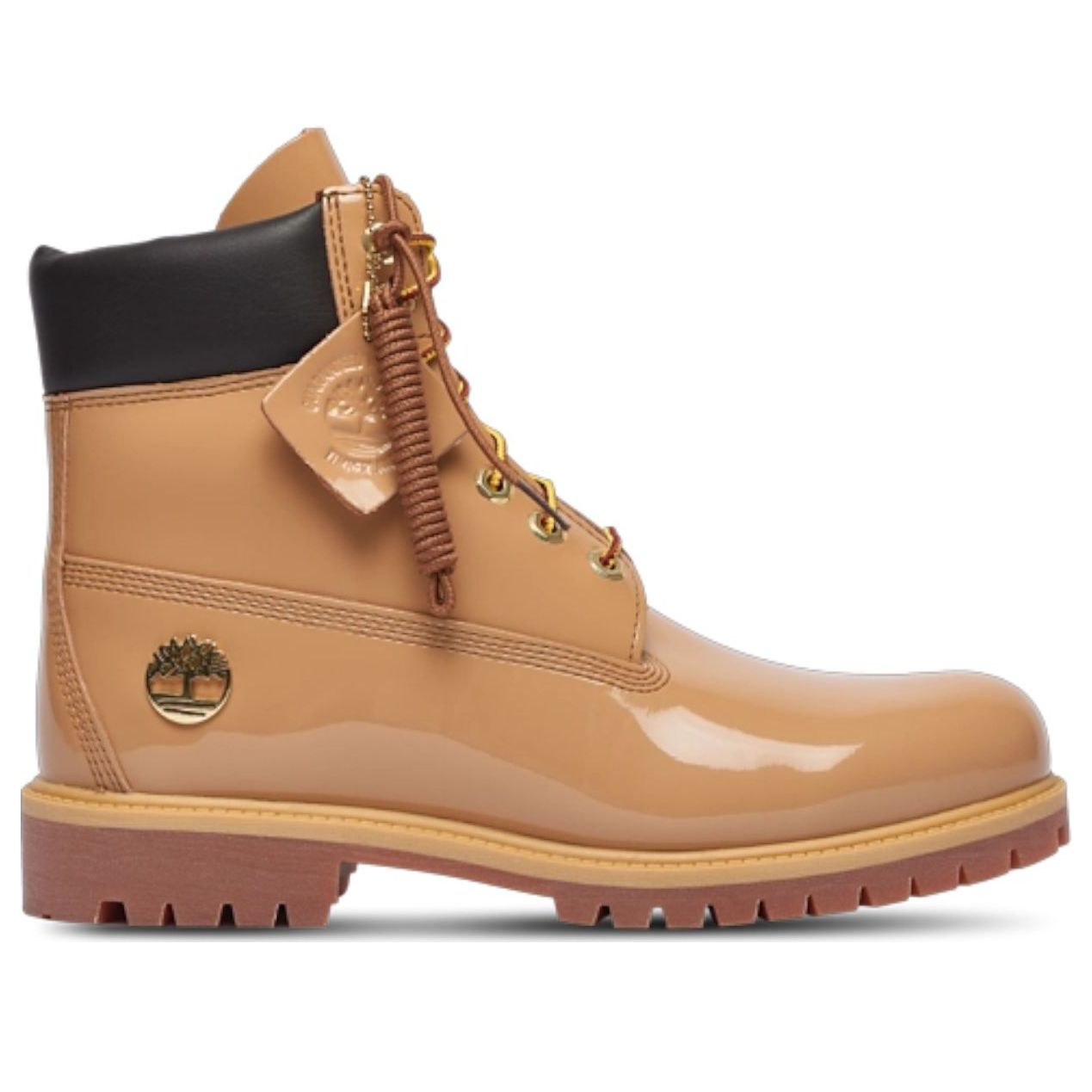 Ботинки Timberland 6 Inch Premium Waterproof Patent Boots 'Finch Wheat' — фото 2