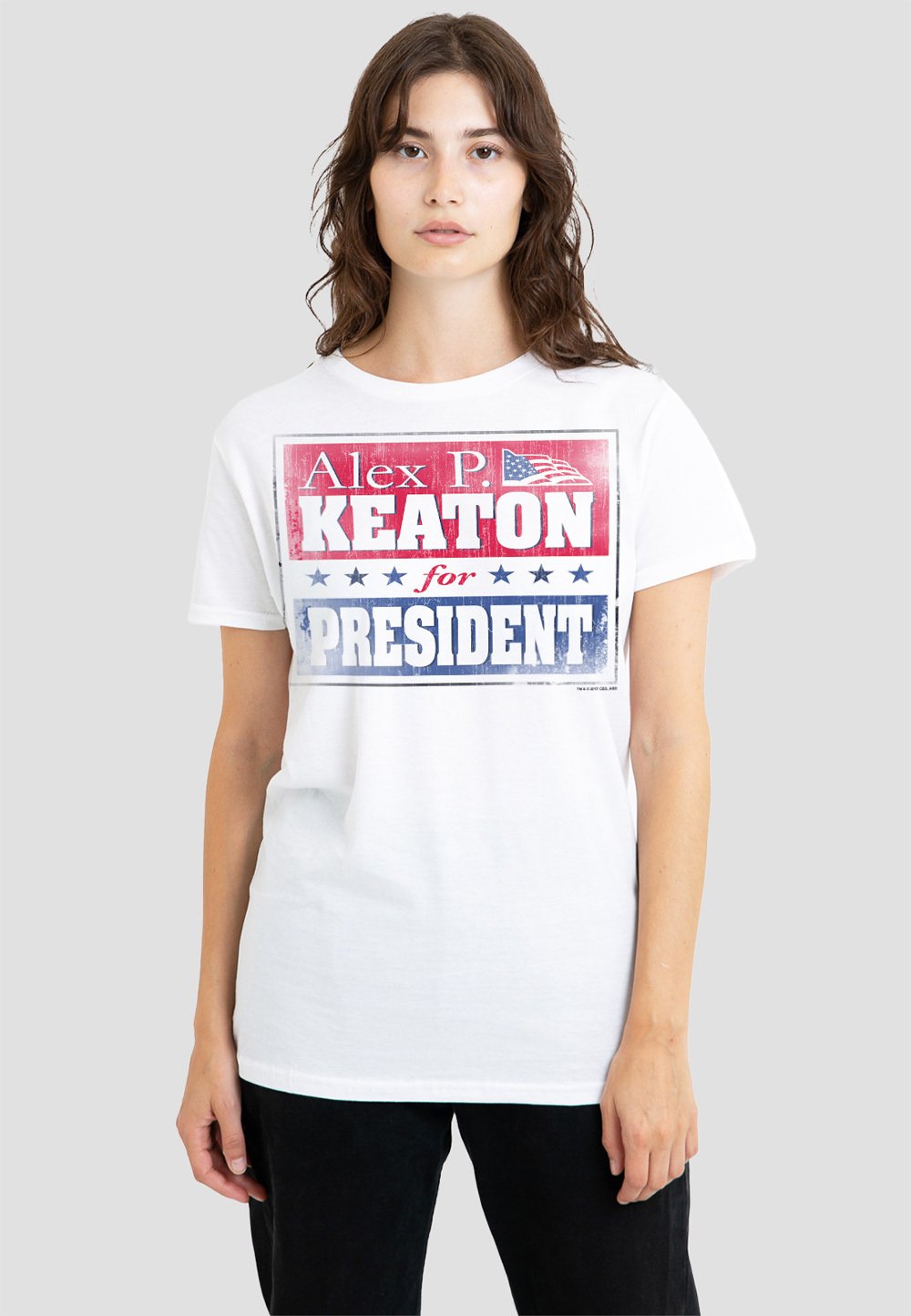 

Футболка с принтом FAMILY TIES ALEX FOR PRESIDENT Cotton Soul, белый