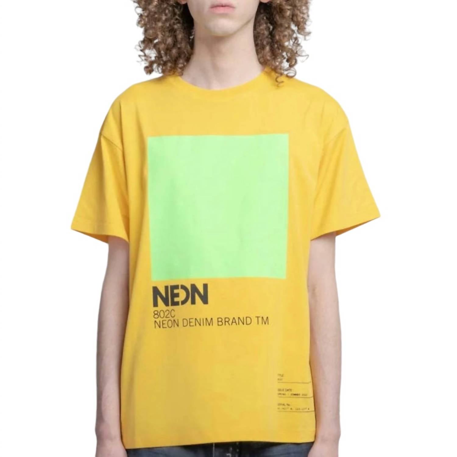 

Футболка 802C желтого цвета Neon Denim Brand