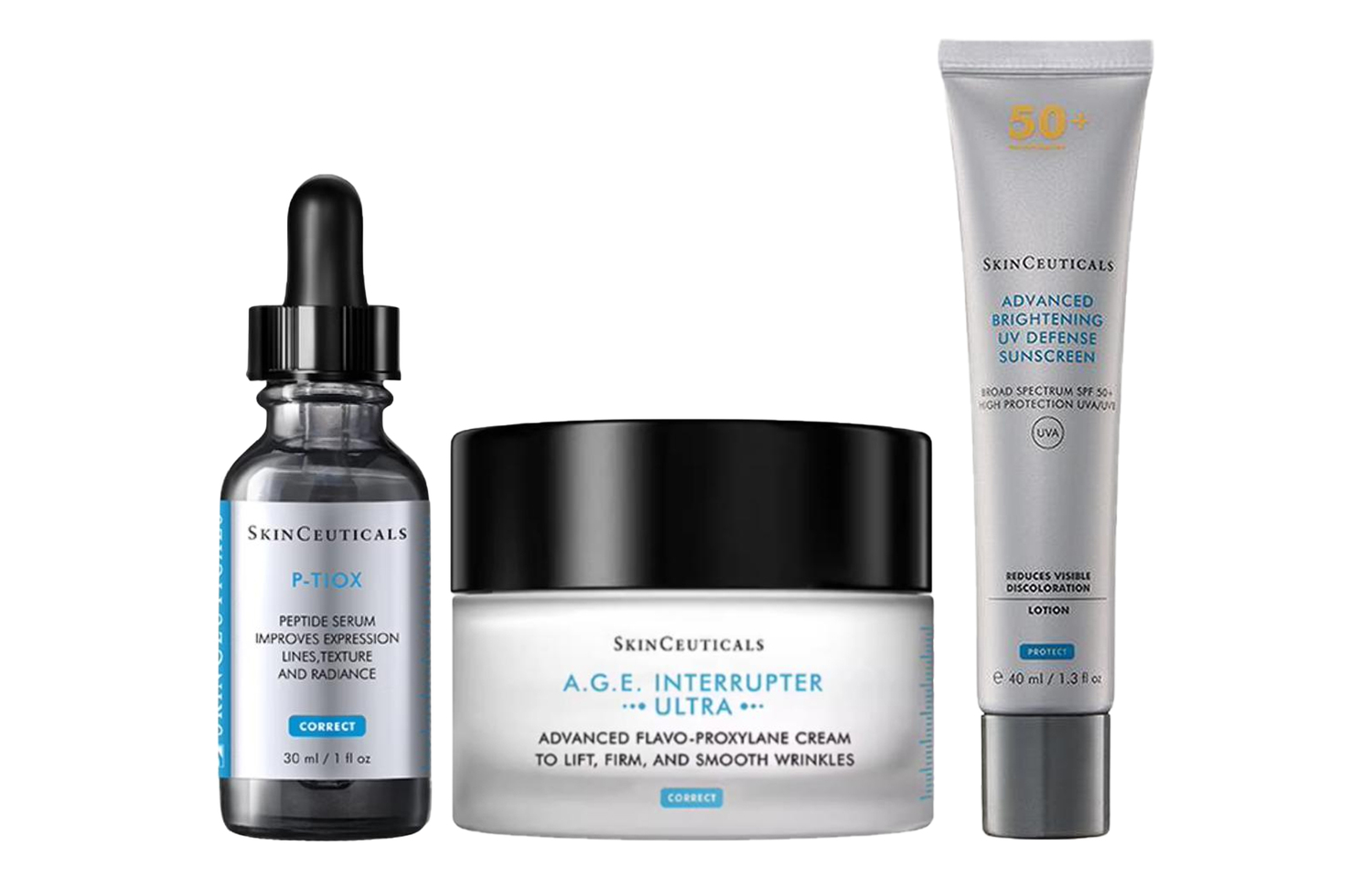 SKINCEUTICALS Набор средств для ухода за кожей xiulike mini silver umbrella с защитой от солнца, увлажняющий и питающий 30мл+48мл+40мл — фото 2