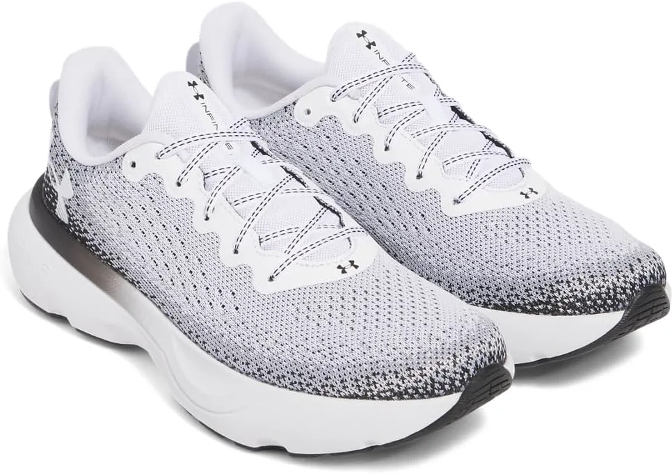 Мужские беговые кроссовки Under Armour Infinite, белый/черный — фото 2