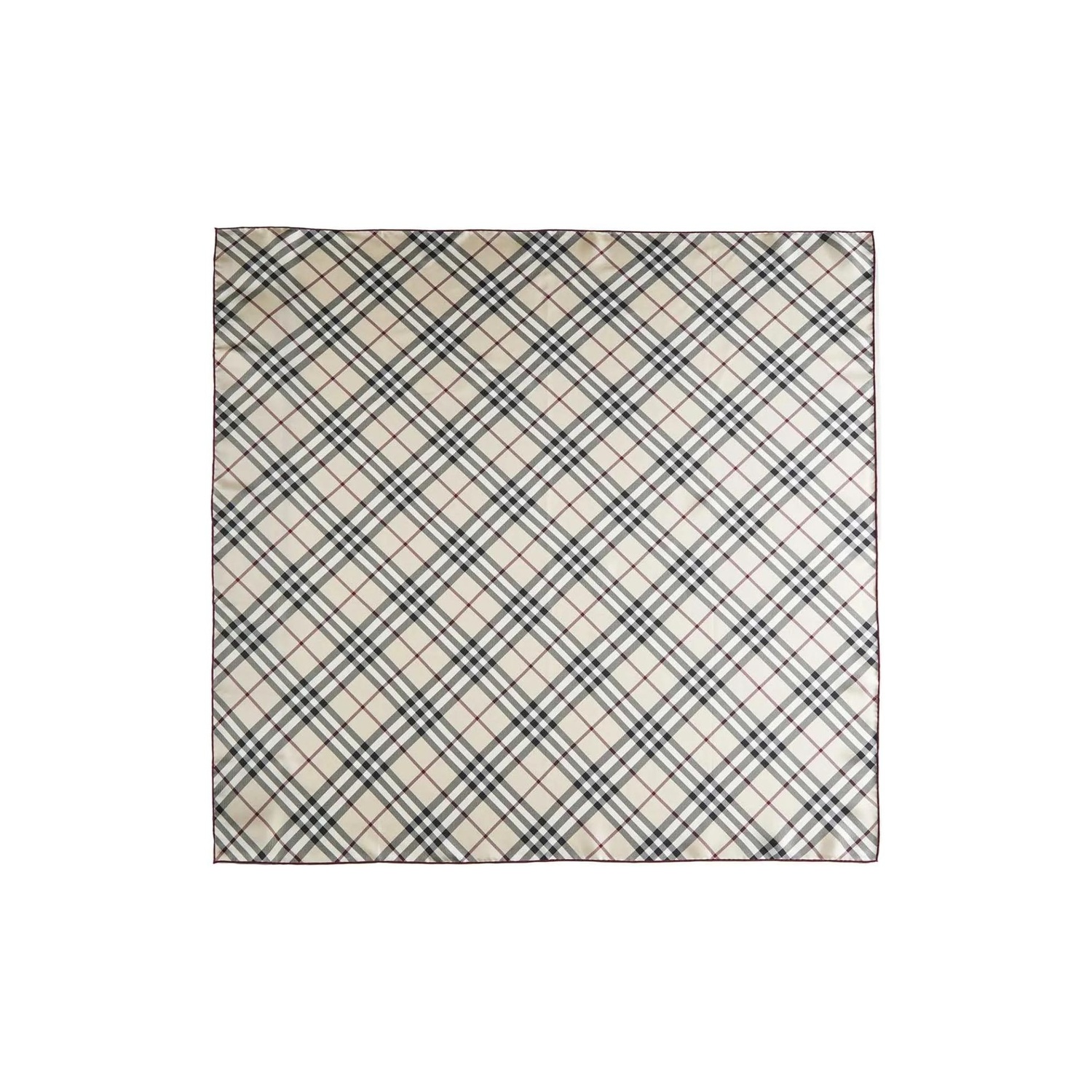 

Burberry Клетчатый шейный платок с принтом, Beige