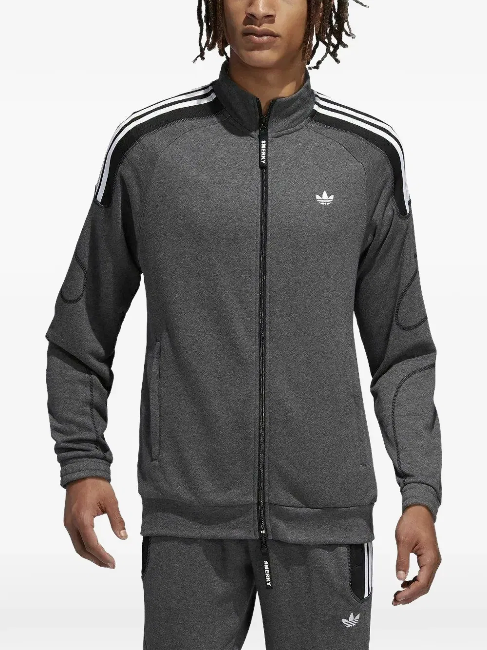 Спортивная куртка Stormzy на молнии Adidas, серый