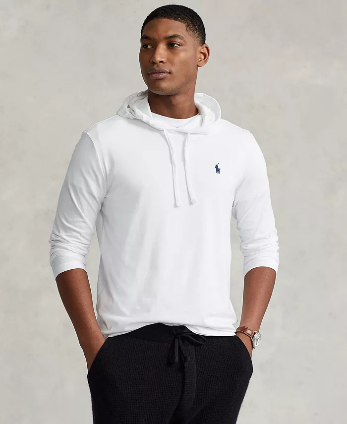 

Мужская худи-футболка из джерси Polo Ralph Lauren, белый