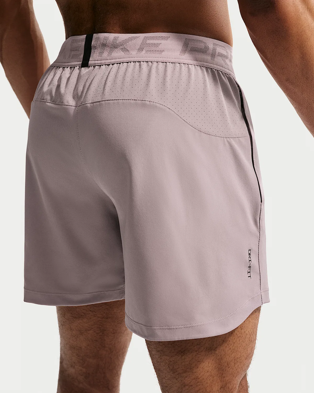 Мужские шорты Nike Pro Training Dri-FIT 6", Light Violet Ore/Black — фото 3
