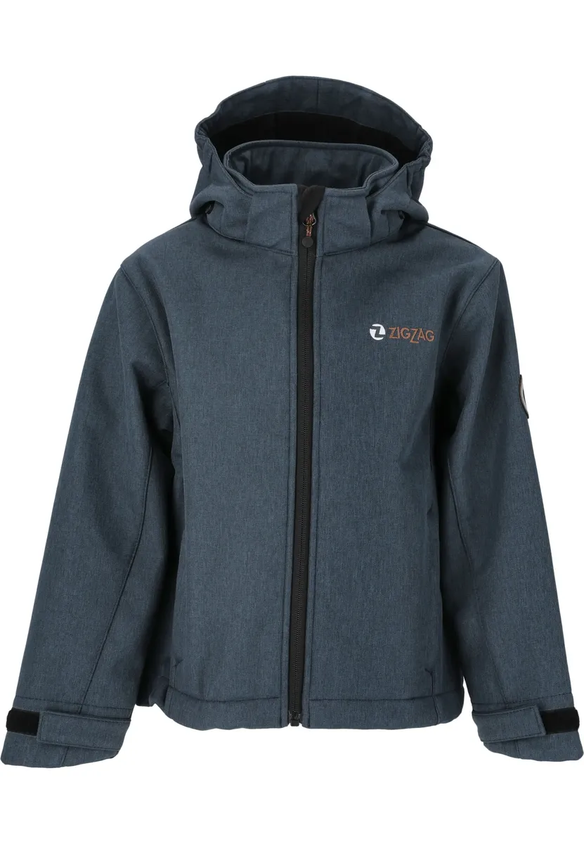 

Куртка ZIGZAG Softshell "MANONE MELANGE WATERPROOF", с мягкой подкладкой из флиса, синий