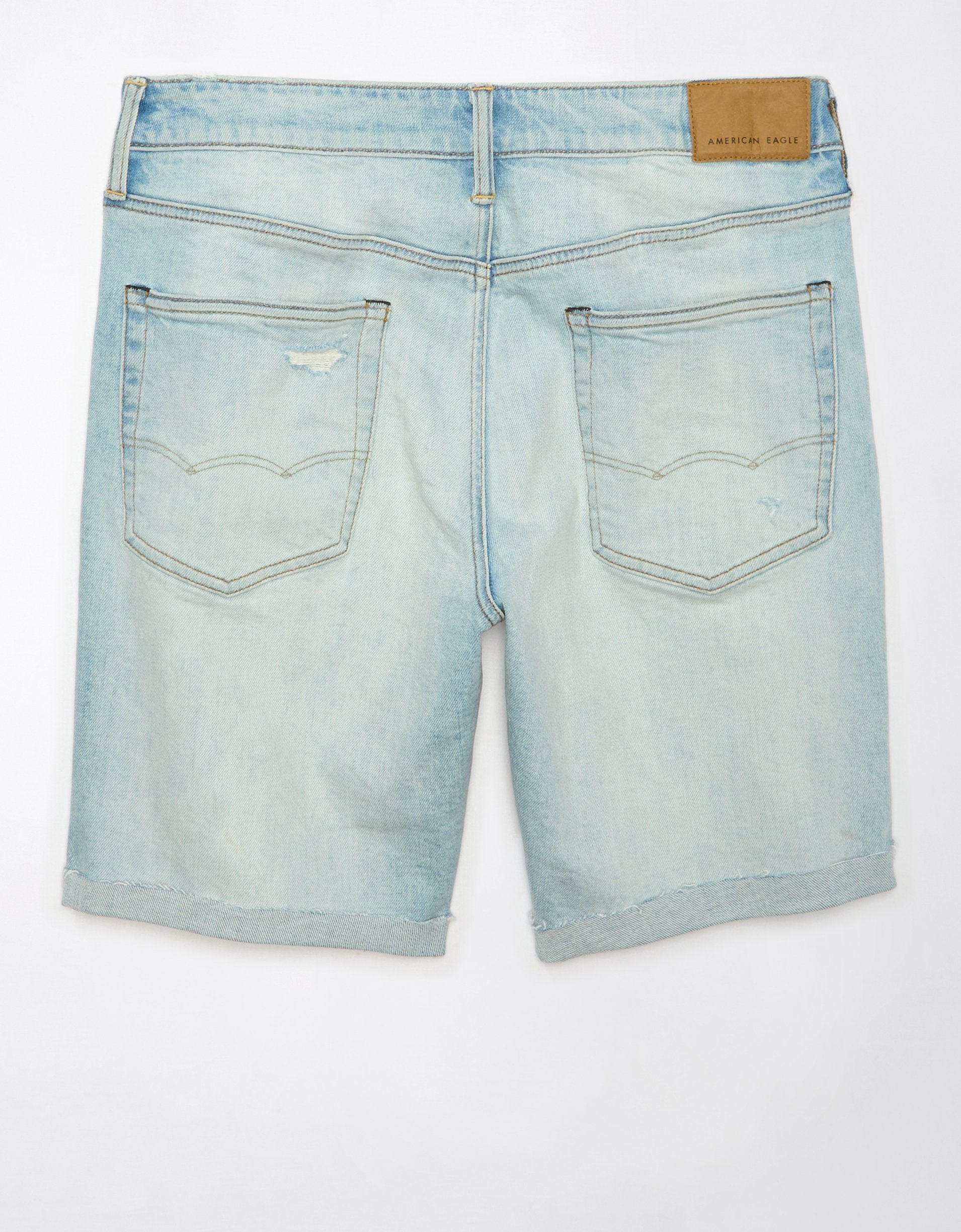 

AE EasyFlex 9" спортивные джинсовые шорты с заплатками American Eagle Outfitters, цвет indigo skylight destroy