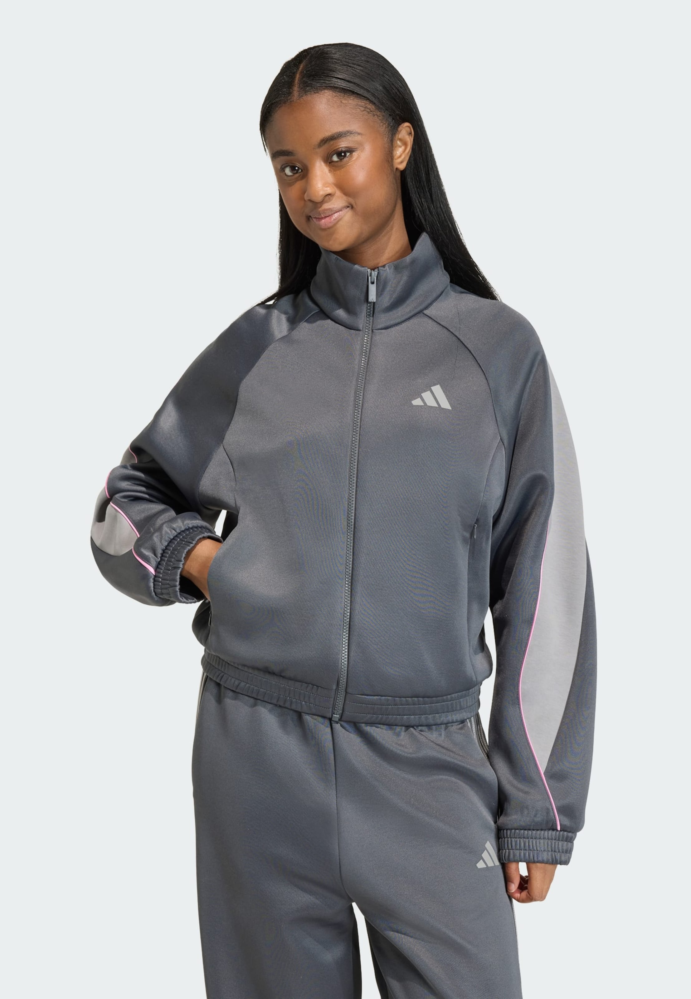 Adidas Sportswear Тренировочная куртка 'Stadium' в цвете Grey, Light Grey — фото 2