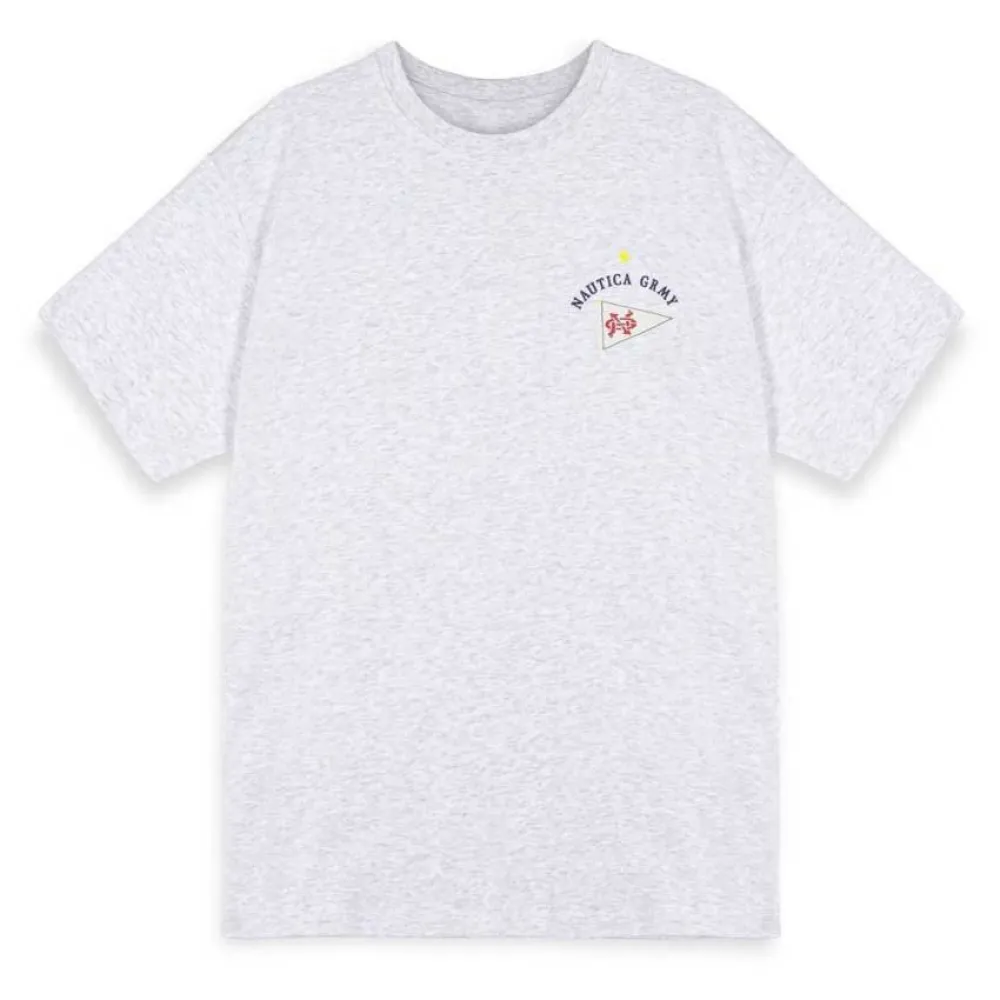 

Футболка Grimey Mighty Harmonist Nautica X Grmy, серый/белый