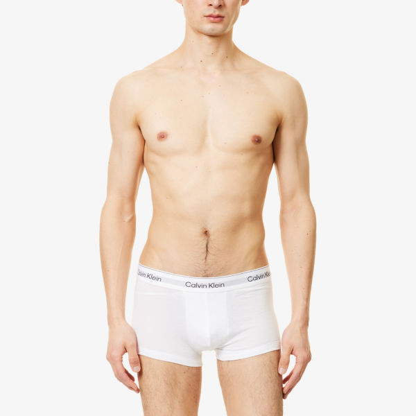 Трусы хлопковые Calvin Klein Icon с логотипом, 3 пары — фото 2