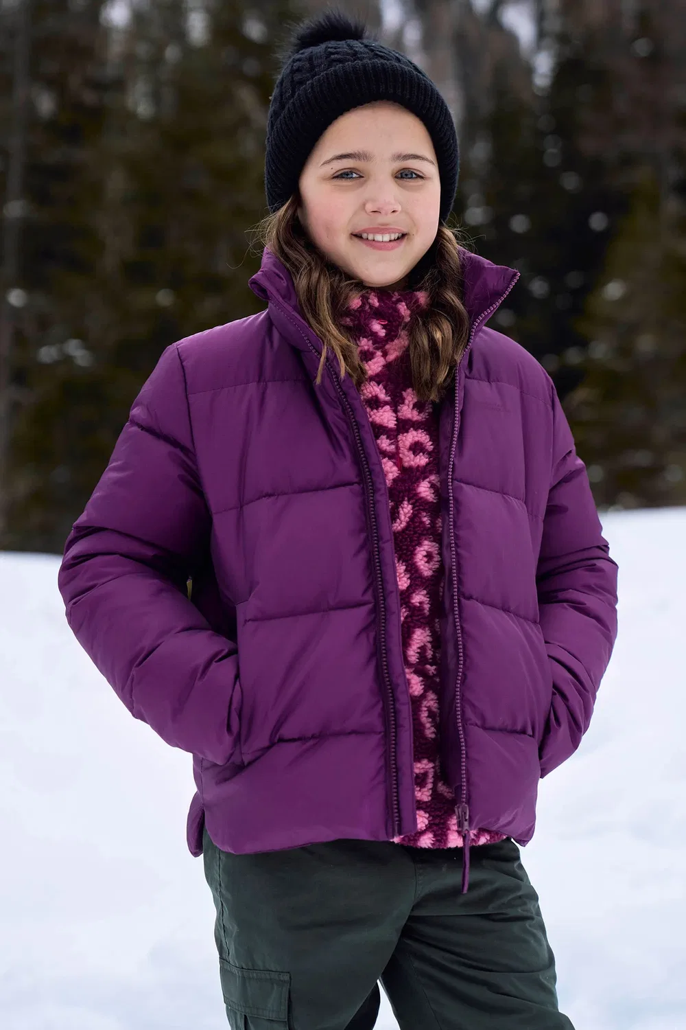 Детская куртка Mountain Warehouse Lottie, фиолетовый