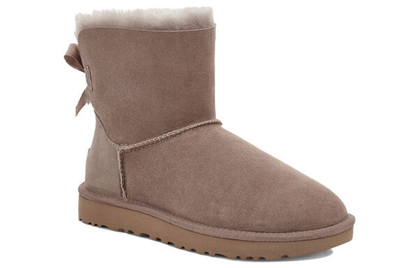 Кроссовки мини-ботинки Bailey Bow II с флисовой подкладкой для снега Ugg, коричневый — фото 4