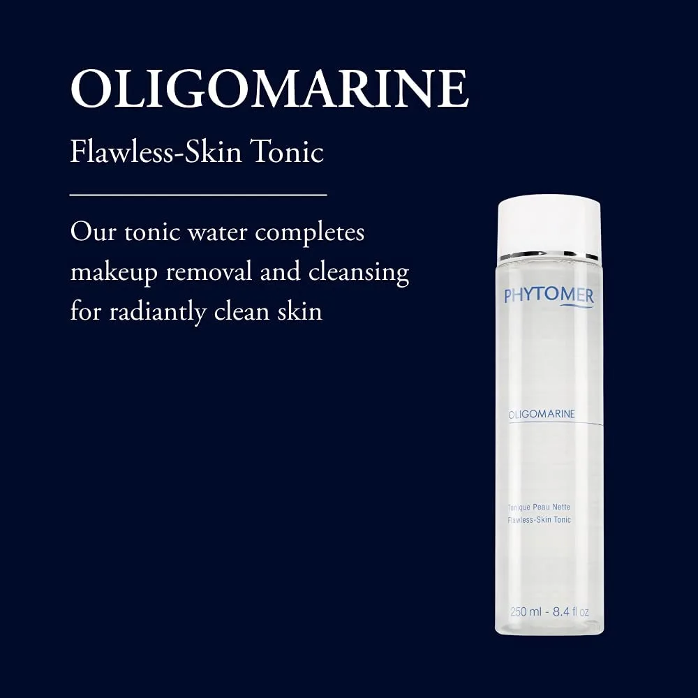 Набор Phytomer Flawless Skin Bundle: очищающий гель Oligopur, тоник для лица Oligomarine Flawless Skin Tonic, успокаивающая сыворотка для лица Oligoforce. — фото 2