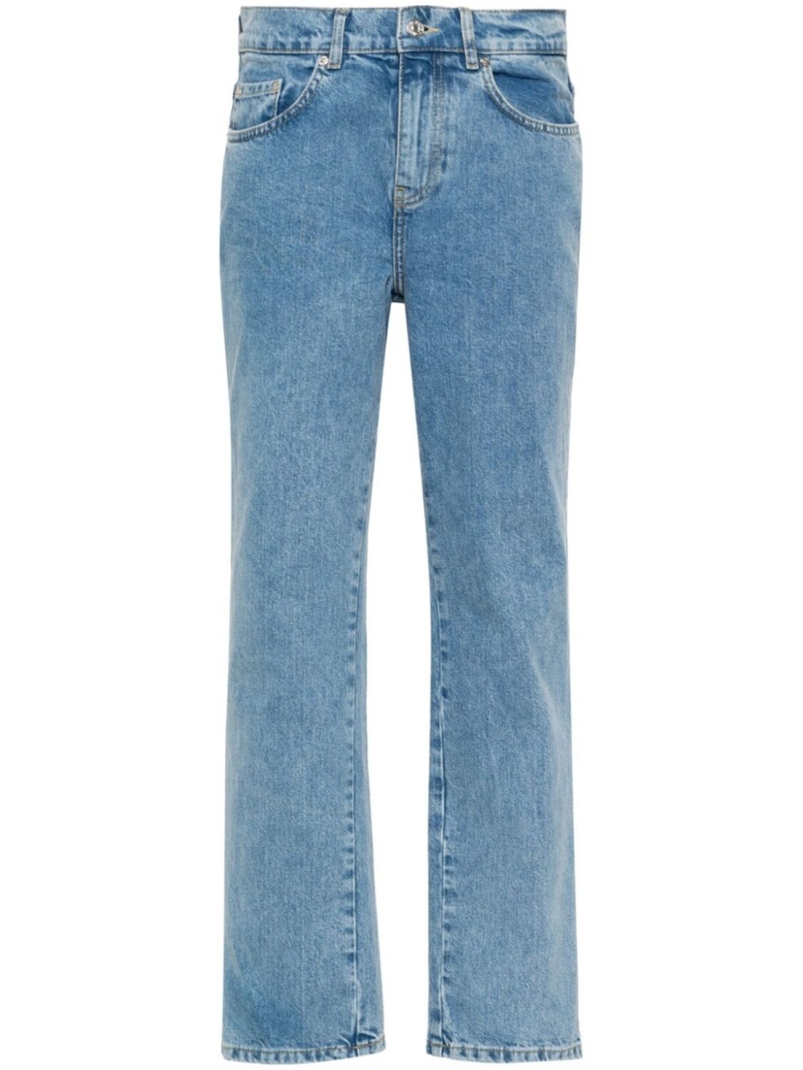 

Прямые джинсы средней посадки MOSCHINO JEANS, синий