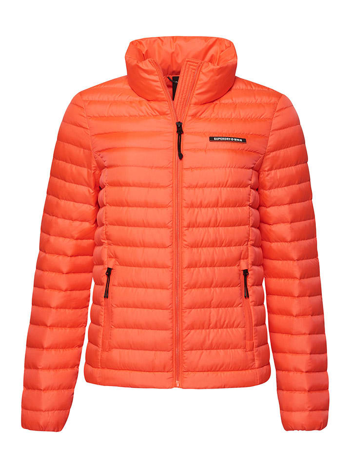 

Пуховик Superdry, оранжевый