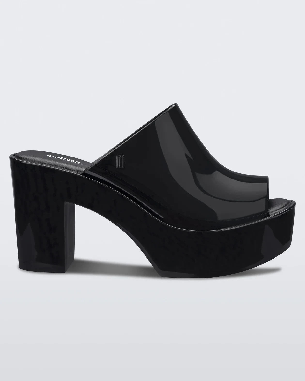 Melissa 32233-01003 Sandals Women's Black Slip On Platform Mules JOBB2203