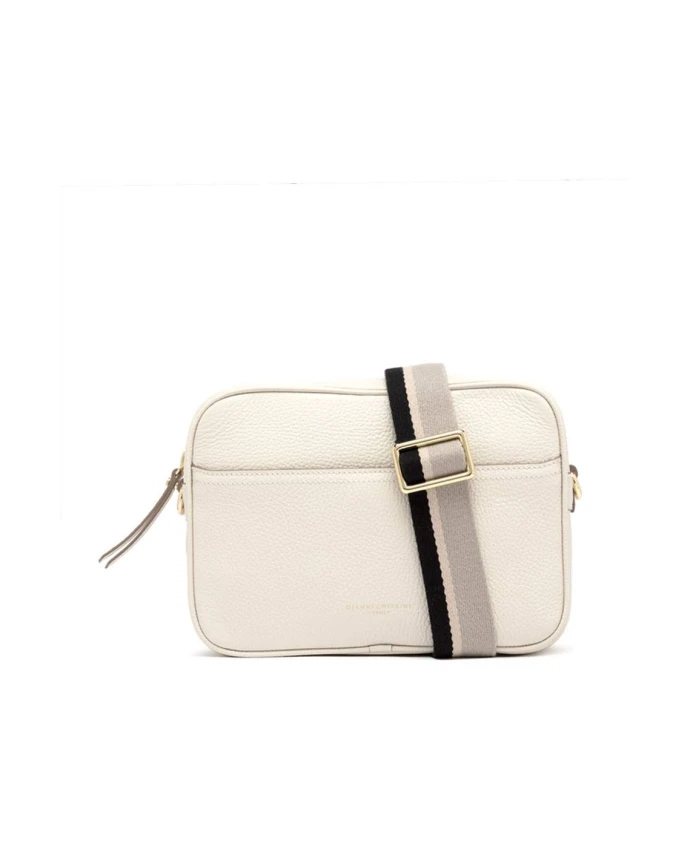 

Квадратная кожаная сумка через плечо Gianni Chiarini, бежевый