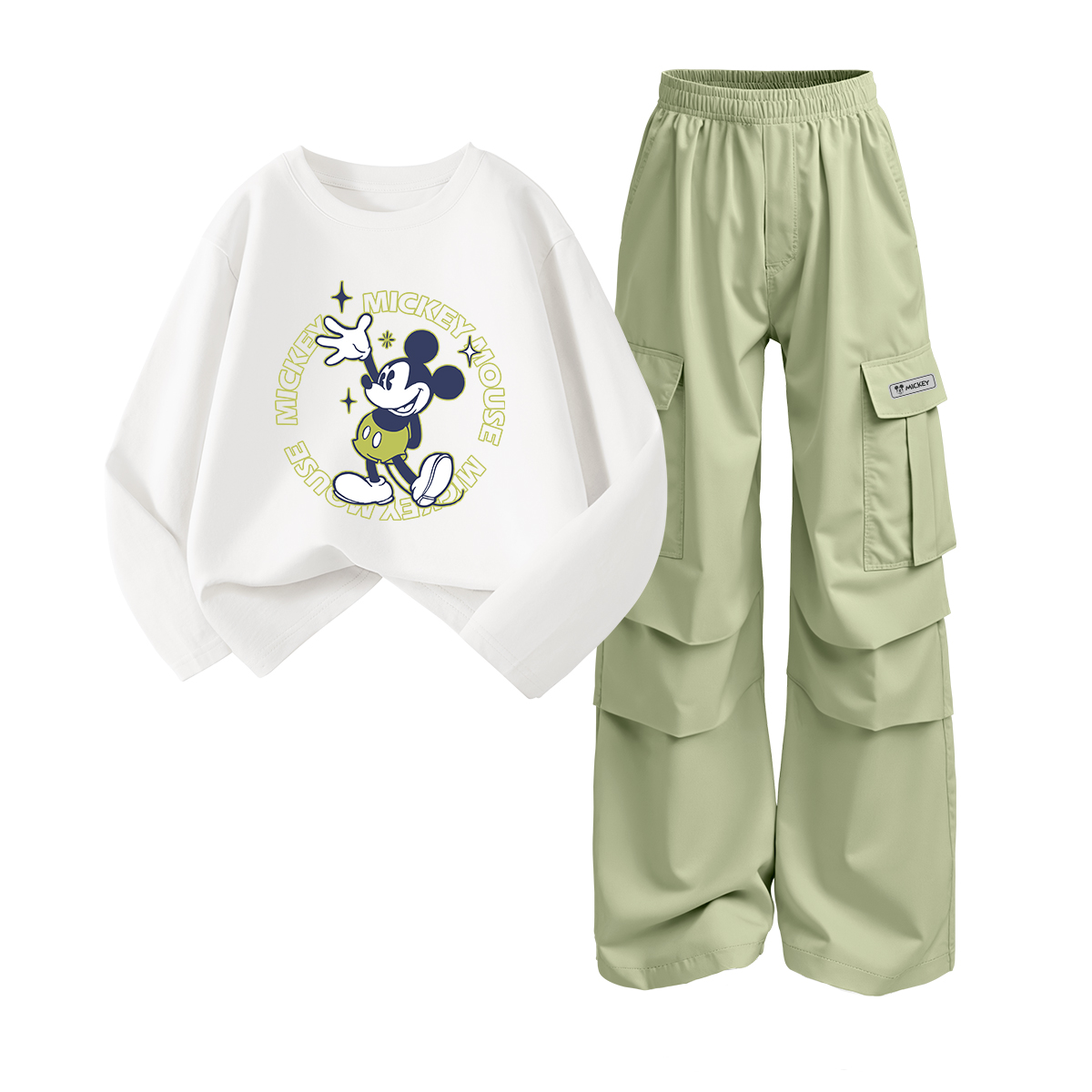 

Детская повседневная спортивная одежда Disney, зеленый