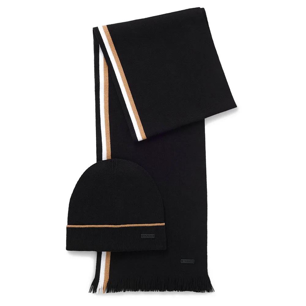 

Шарф BOSS Set Henzo 10274333, черный