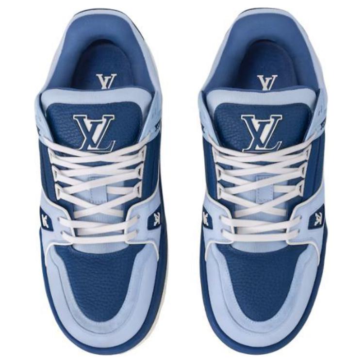 Кроссовки Maxi Low-Top для скейтбординга мужские синие LOUIS VUITTON — фото 2