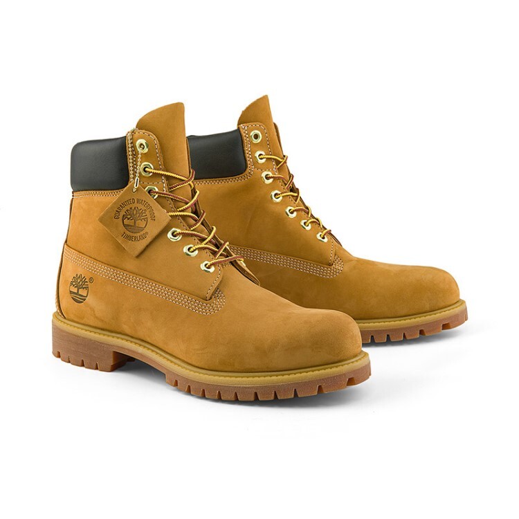 Мужские ботинки Timberland с оранжевой подошвой — фото 4