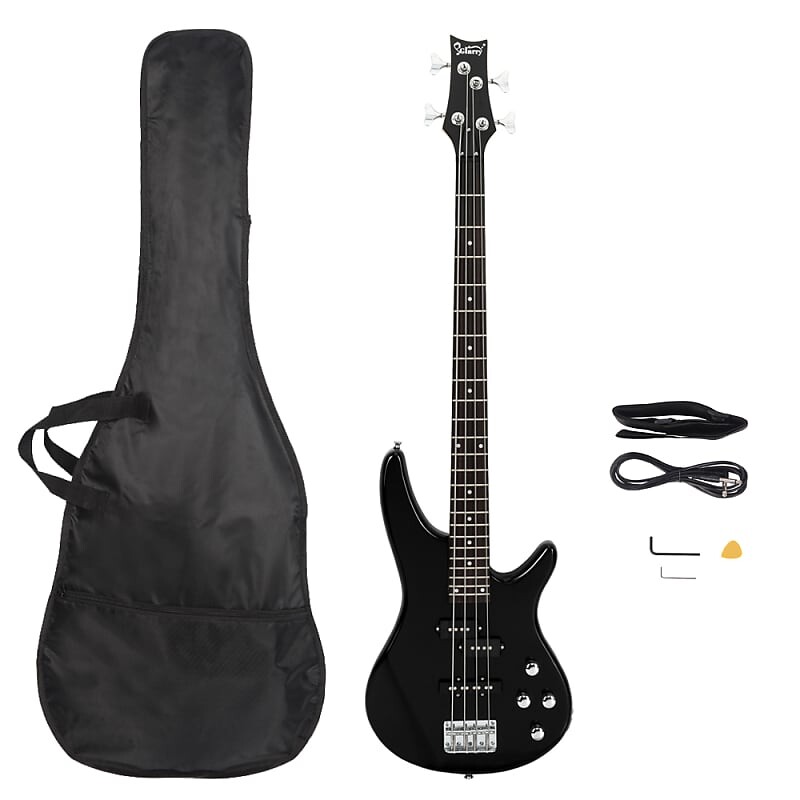 

Басс гитара Glarry GIB Electric Bass Guitar Full Size 4 String 2020s - Black