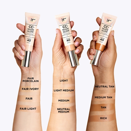 Осветляющий цвет лица spf 40 IT Cosmetics Your Skin But Better CC + Nude Glow, Fair Porcelain 32 ml — фото 2