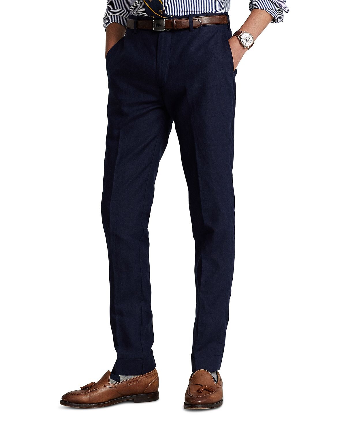 

Мужские льняные костюмные брюки Polo Ralph Lauren