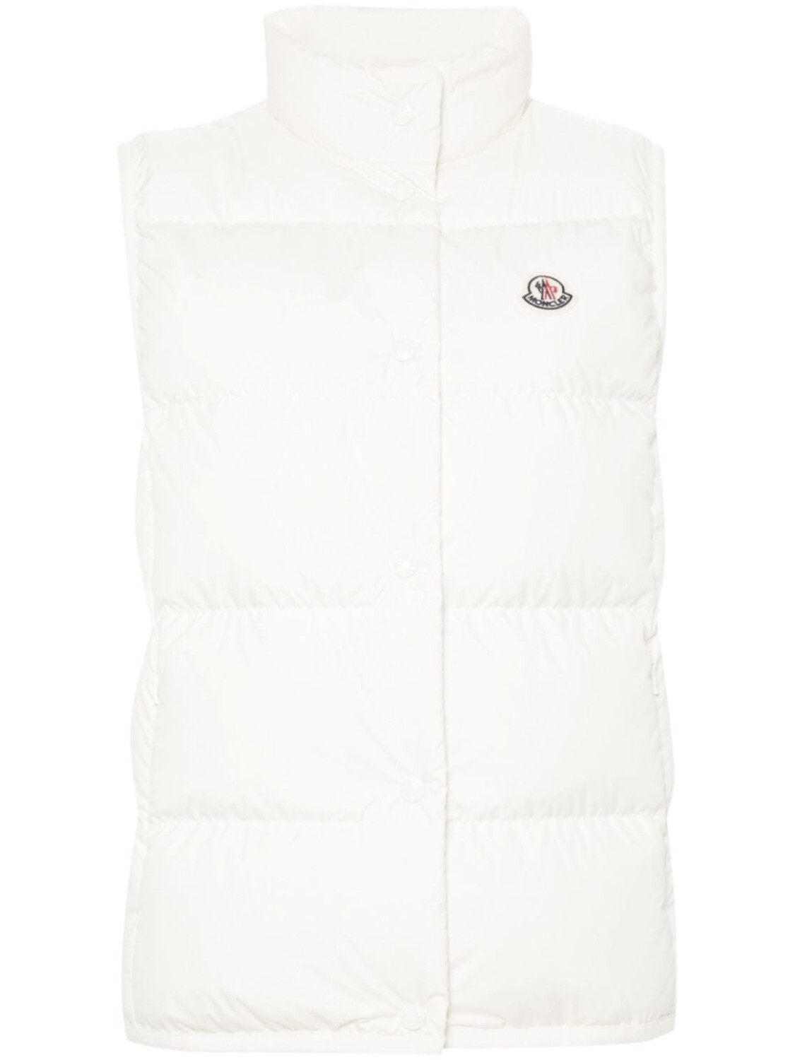 

Moncler жилет с логотипом, белый
