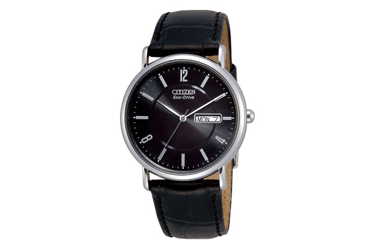 

CITIZEN Часы Ecology Drive Collection Light Powered Quartz Movement Cow Leather Strap Watch Men's Watch Blue Dial, Black