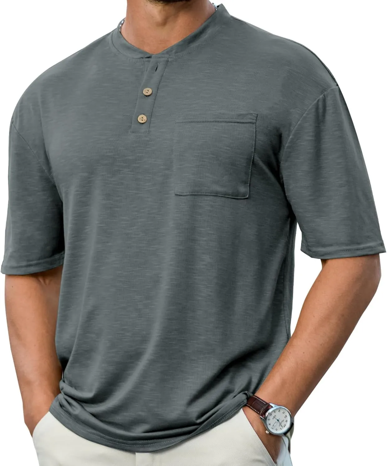 

Мужская футболка-поло с коротким рукавом и карманом Opomelo