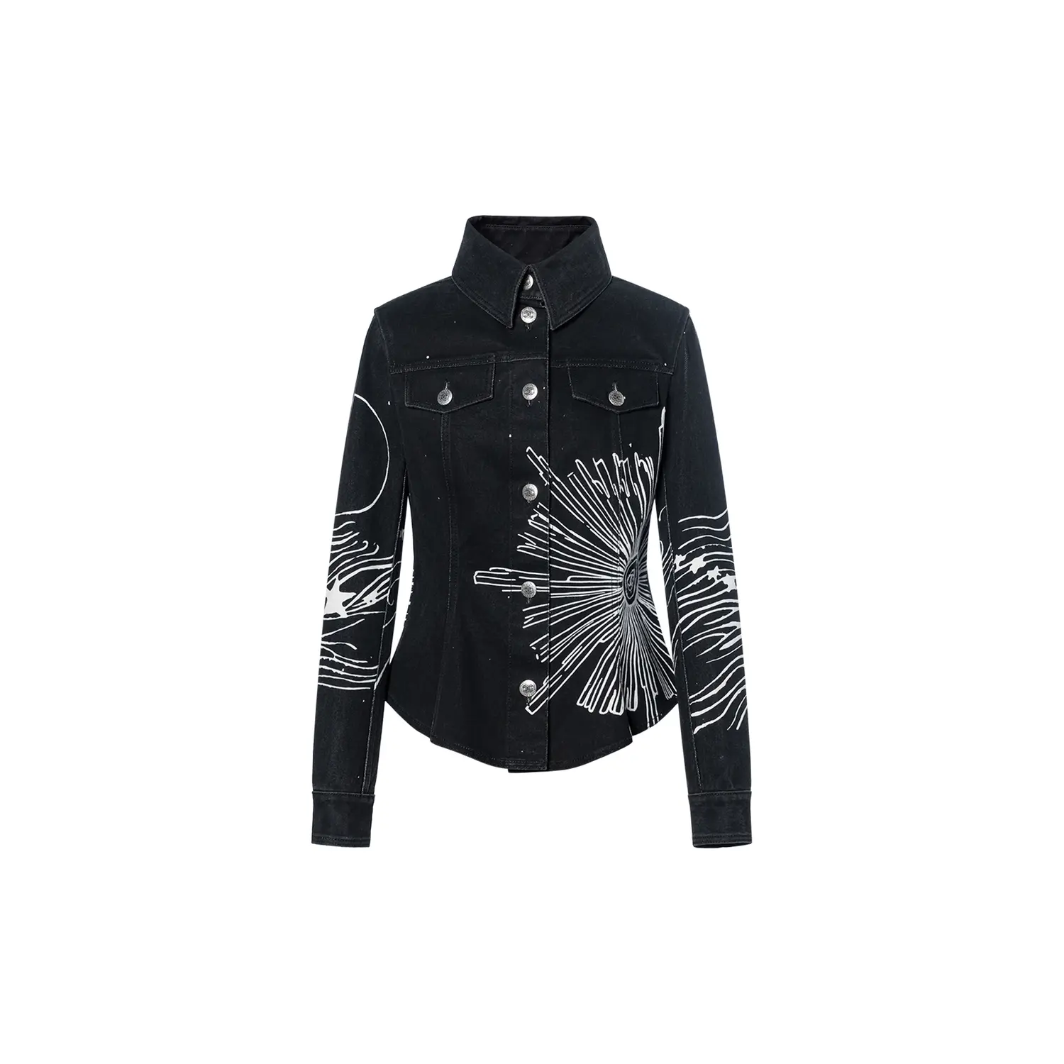 

CHANEL Джинсовая куртка женская черная, Black
