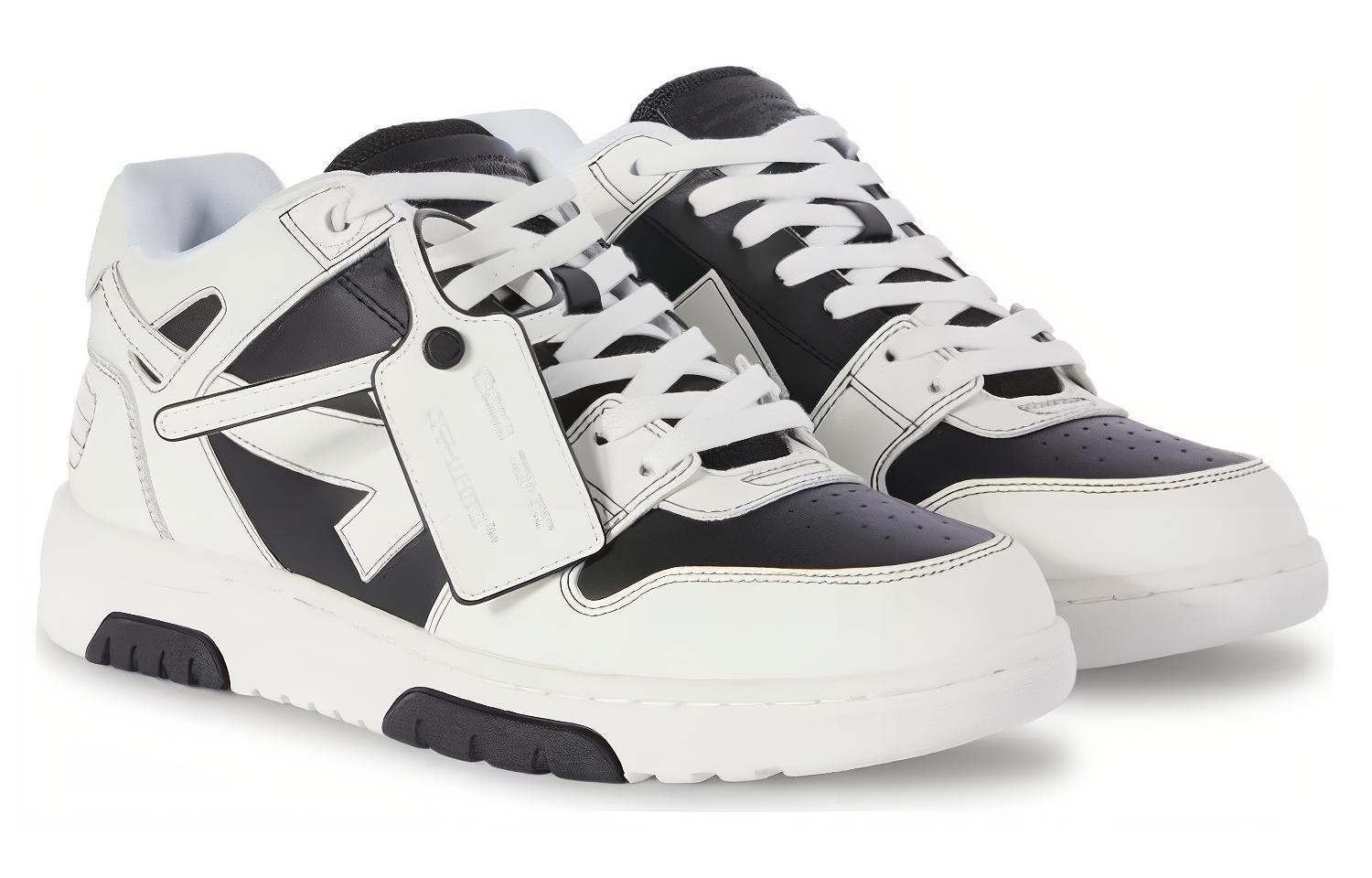OFF WHITE Out Of Office Ooo Лоу Топс 'Черный Белый' OFF-WHITE — фото 3
