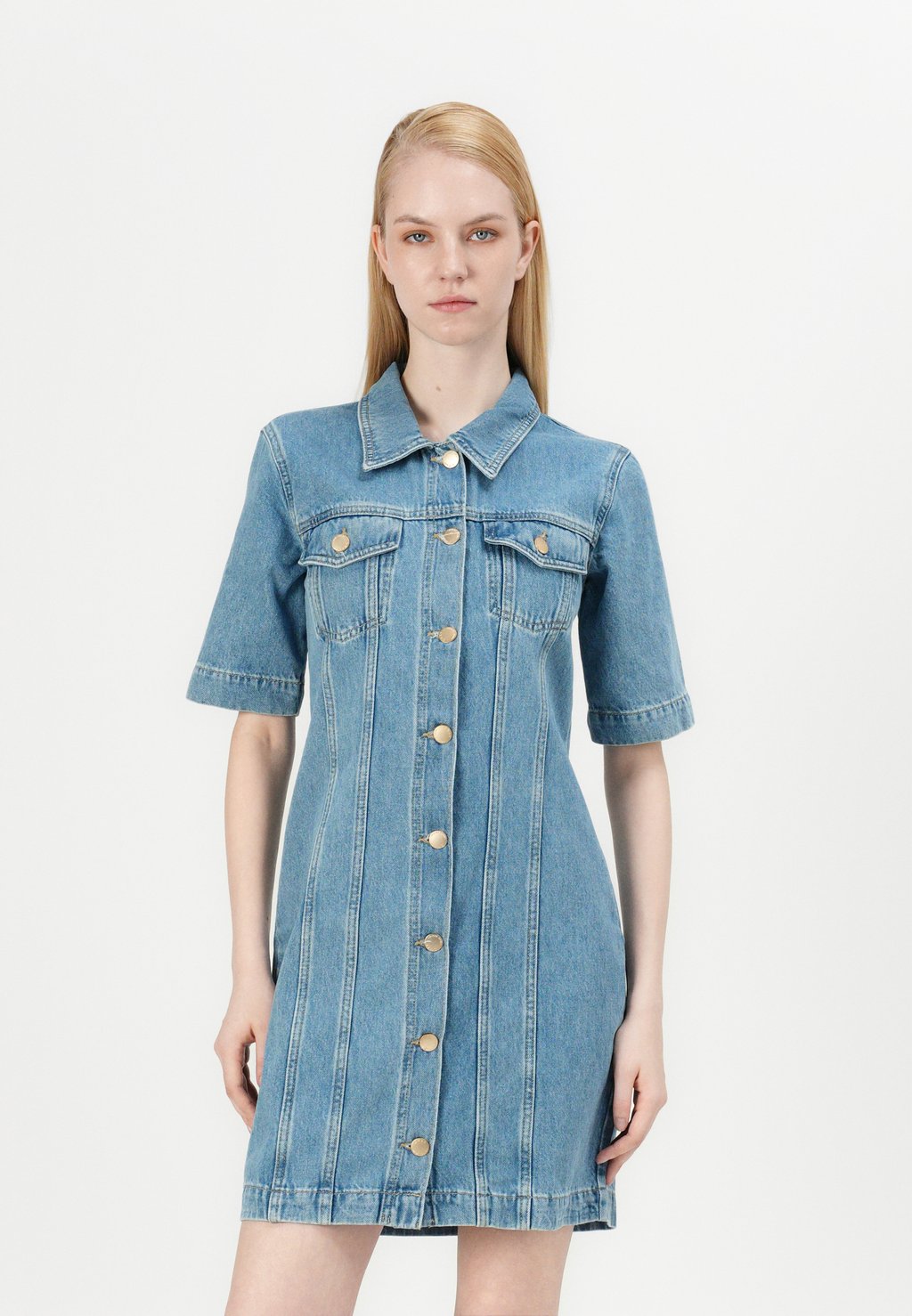 

Джинсовое платье ONLTHALIA FITTED DRESS ONLY, цвет Medium Blue Denim