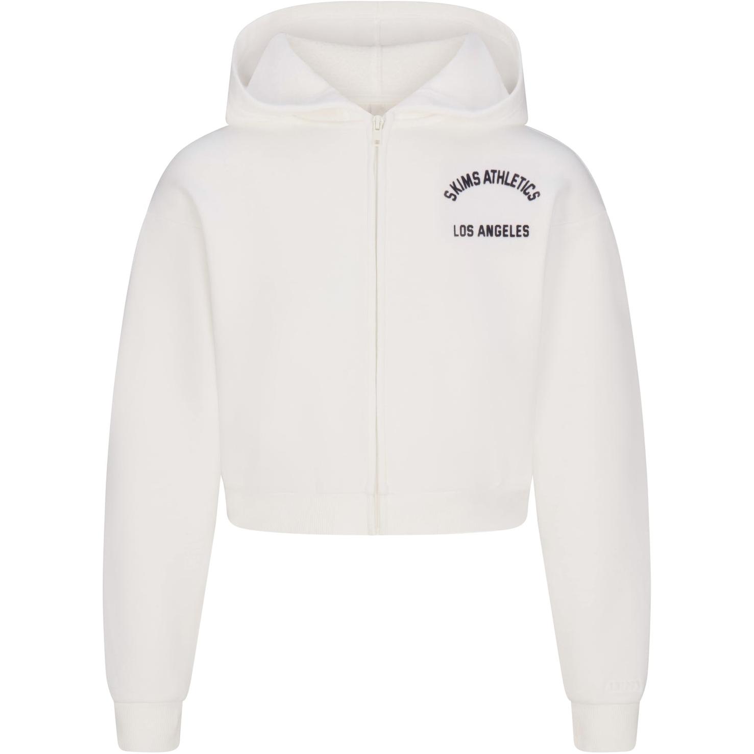 

SS25 Cotton Fleece укорачивающийся худи на молнии Свитшот Women's GRAPHIC/Marble Pattern Skims, Graphic/Marble Pattern