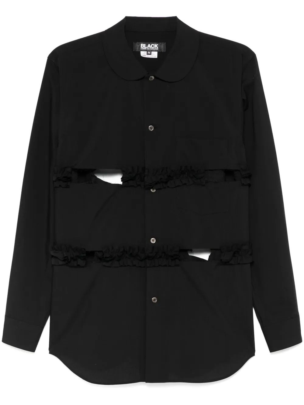 

Рубашка с оборками Black Comme Des Garçons, черный
