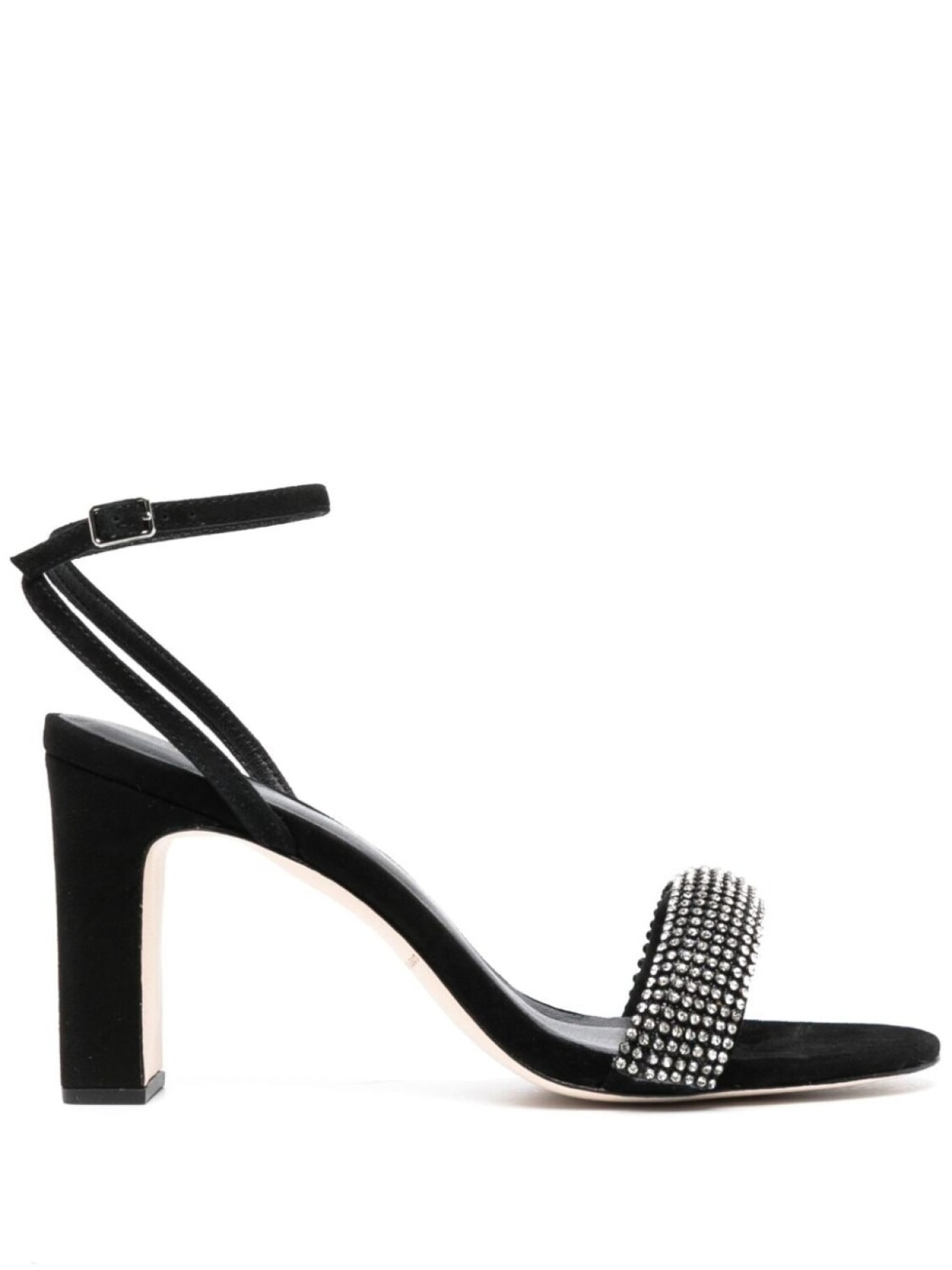 Босоножки Shay 80 со стразами Loeffler Randall, черный