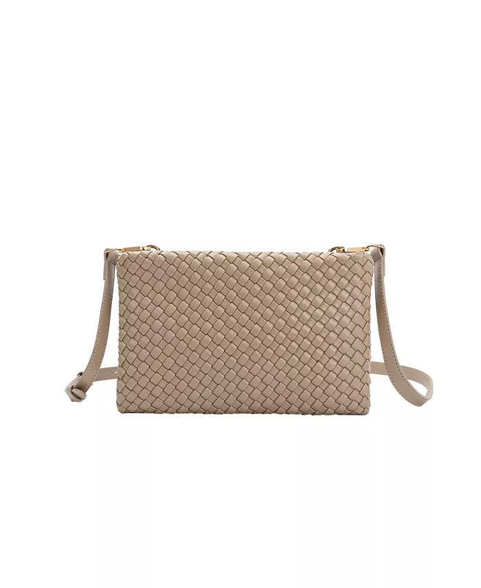 

Сумка через плечо Daisy Woven Small Melie Bianco, коричневый/бежевый