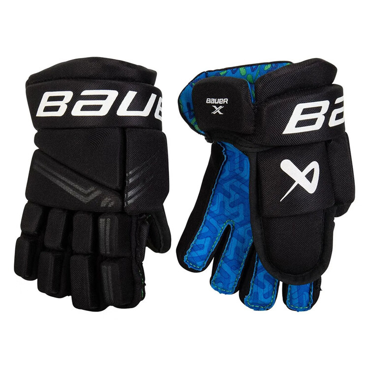 

BAUER S24 New Model X перчатки для хоккея с шайбой, детские, молодежные, взрослые, защитная экипировка для начинающих, черные, 23 см