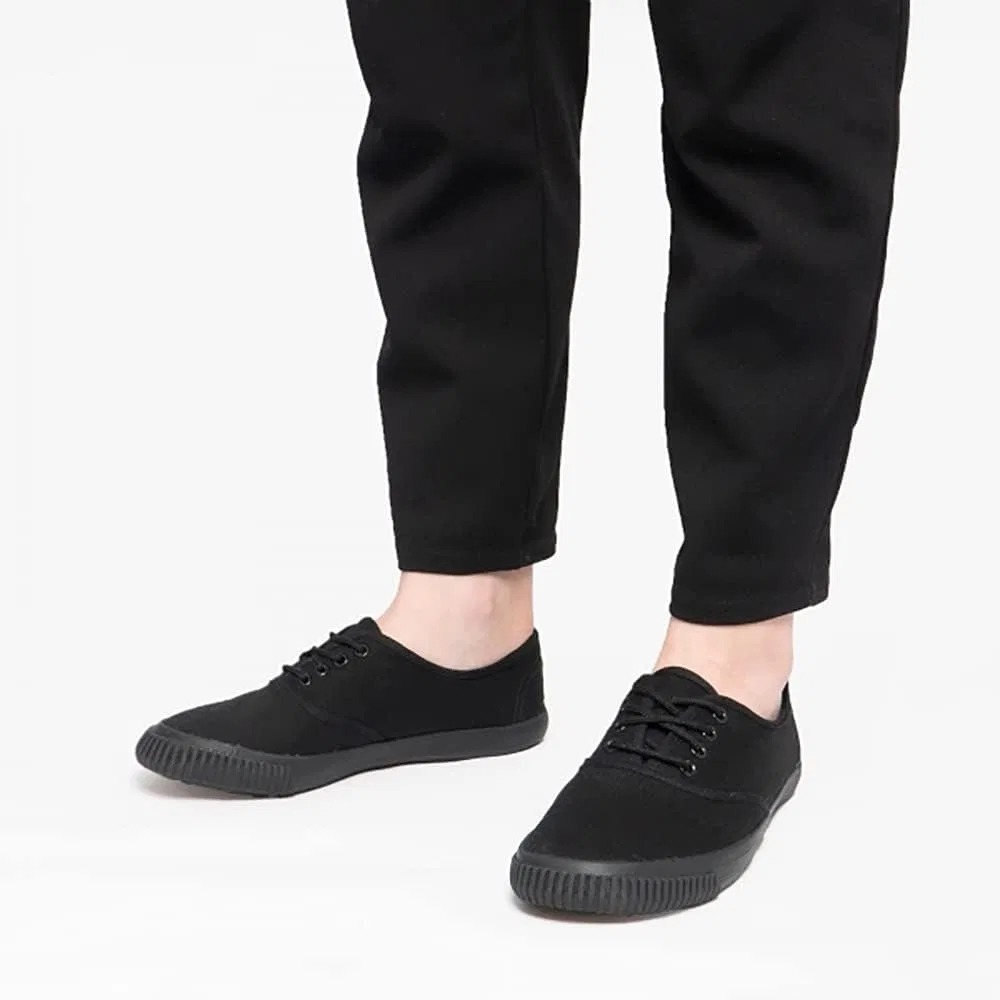 Кроссовки Dek Unisex Canvas на шнуровке, 2-Black — фото 2