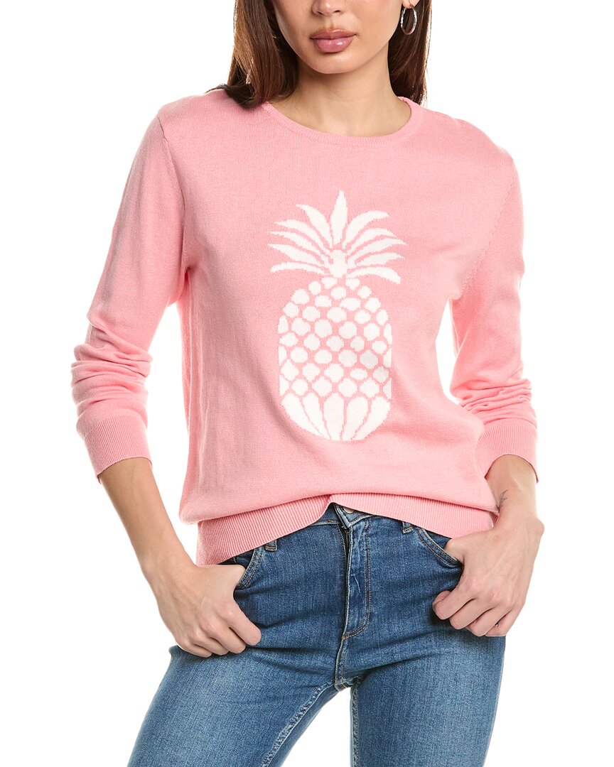 

Свитер Hannah Rose Pineapple Intarsia из кашемировой смеси