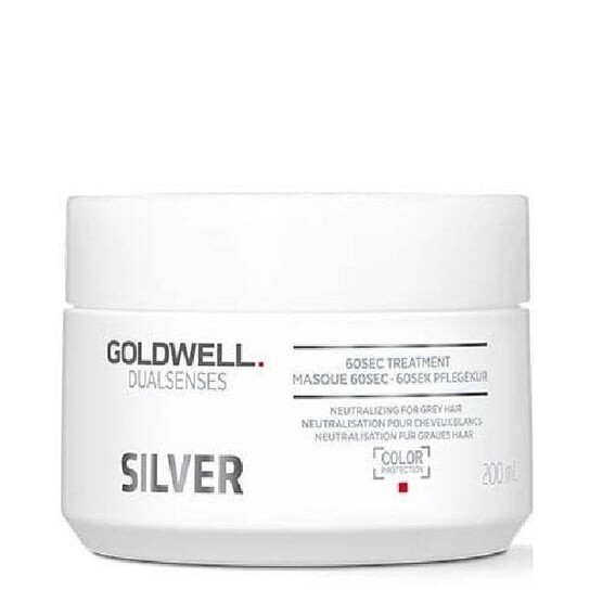 Маска для седых и светлых волос, нейтрализующая желтые тона, 200 мл Goldwell, Dualsenses Silver 60sec Treatment — фото 2