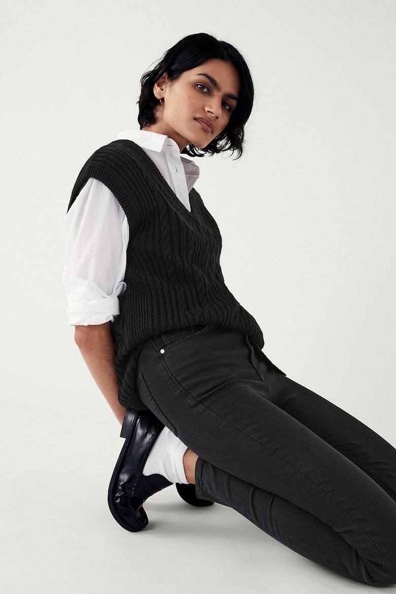 

Джинсы скинни с высокой талией Marks & Spencer, черный