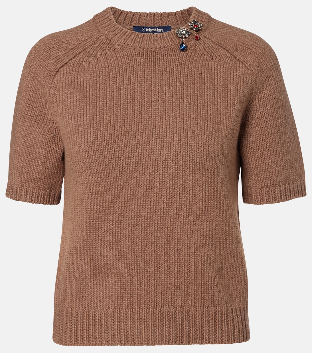 

Вязаный топ из шерсти и кашемира S Max Mara, Golden Camel