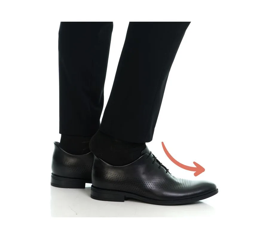 Перфорированные классические оксфорды East Road с технологией Hands-Free Slip On Marc Joseph New York, черный napa leather — фото 2